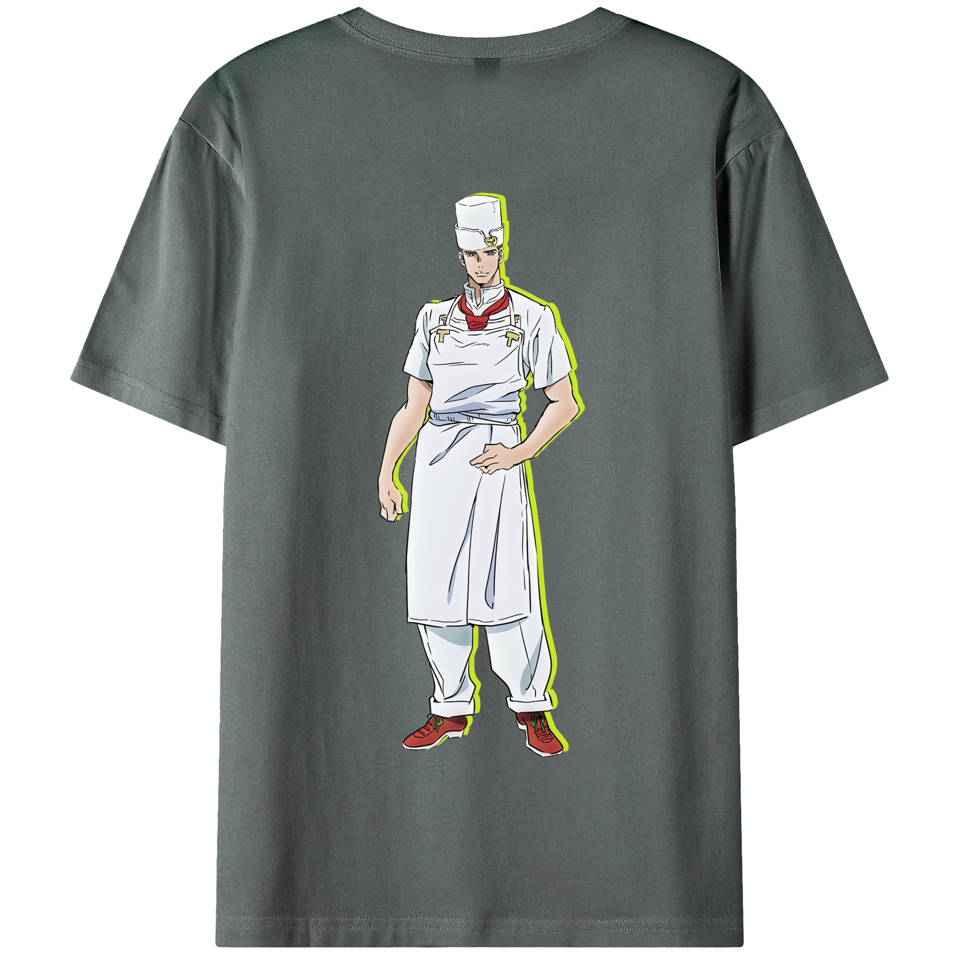（画像用） ジョジョの奇妙な冒険 Tonio Trussardi JoJo's Bizarre Adventure トニオ?トラッサルディ 綿100％半袖Tシャツ（背面プリント）